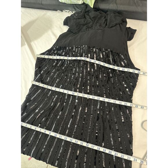 NWT $798 Mac Duggal [ 20W ] 93993 Beaded‎ Embellished Column Cape Gown Black - Picture 4 of 16